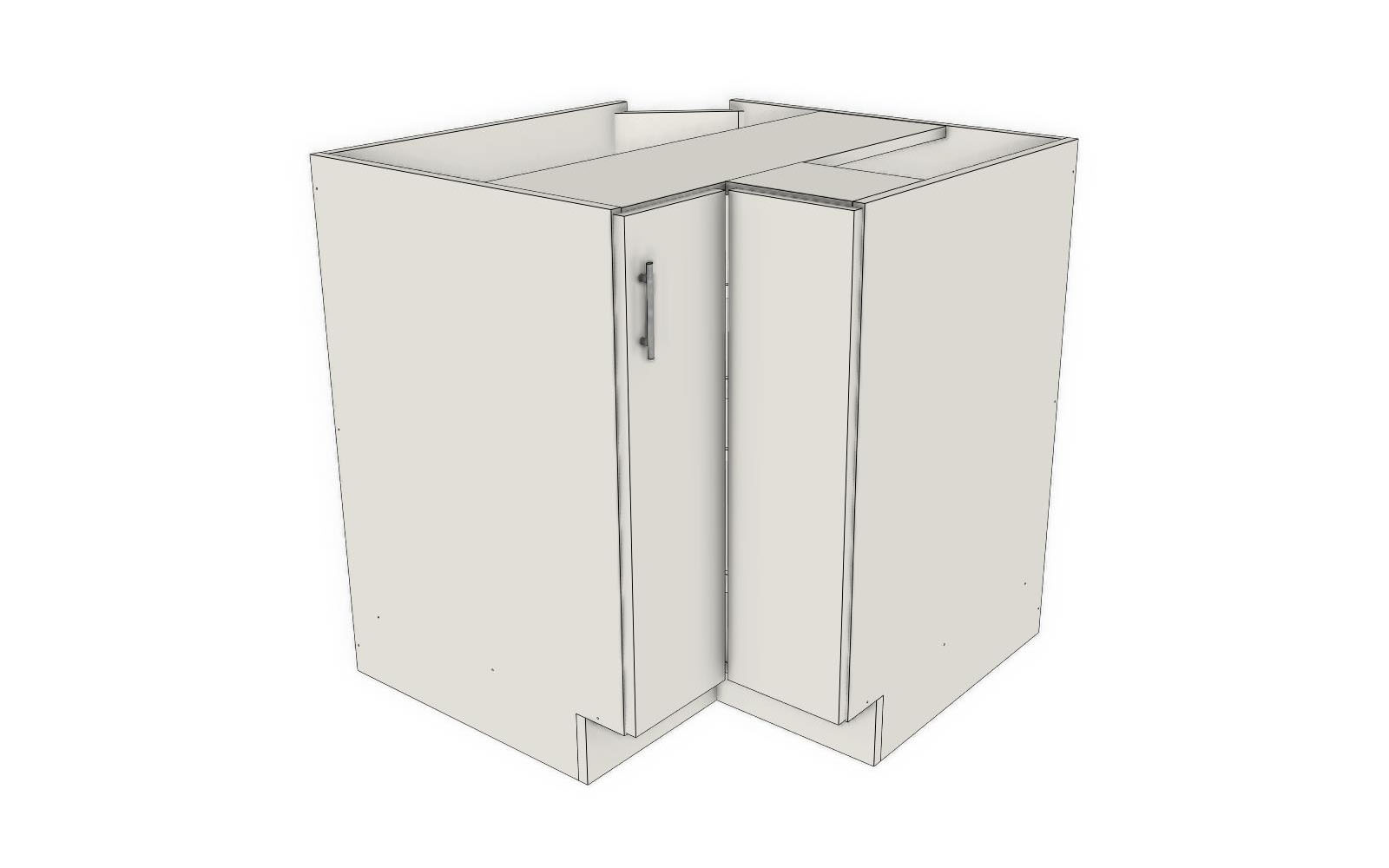 Lazy Susan Base Cabinet (LSB) - newclassiccabinetry.com