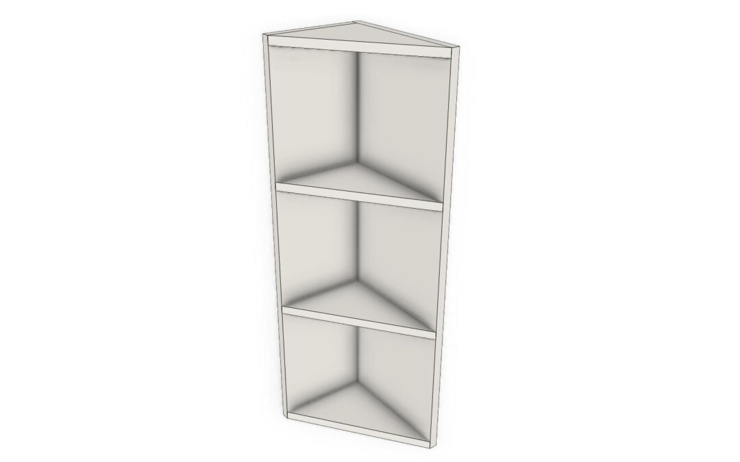 Wall End Open Shelf Cabinet (WES)